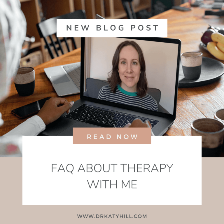 Blog post on FAQ about therapy with Dr Katy Hill