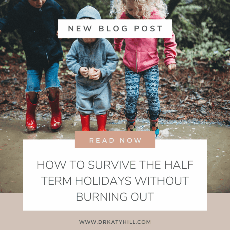 how to survive the half term holidays without burning out.